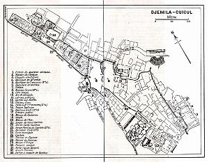 Plan de Djemila